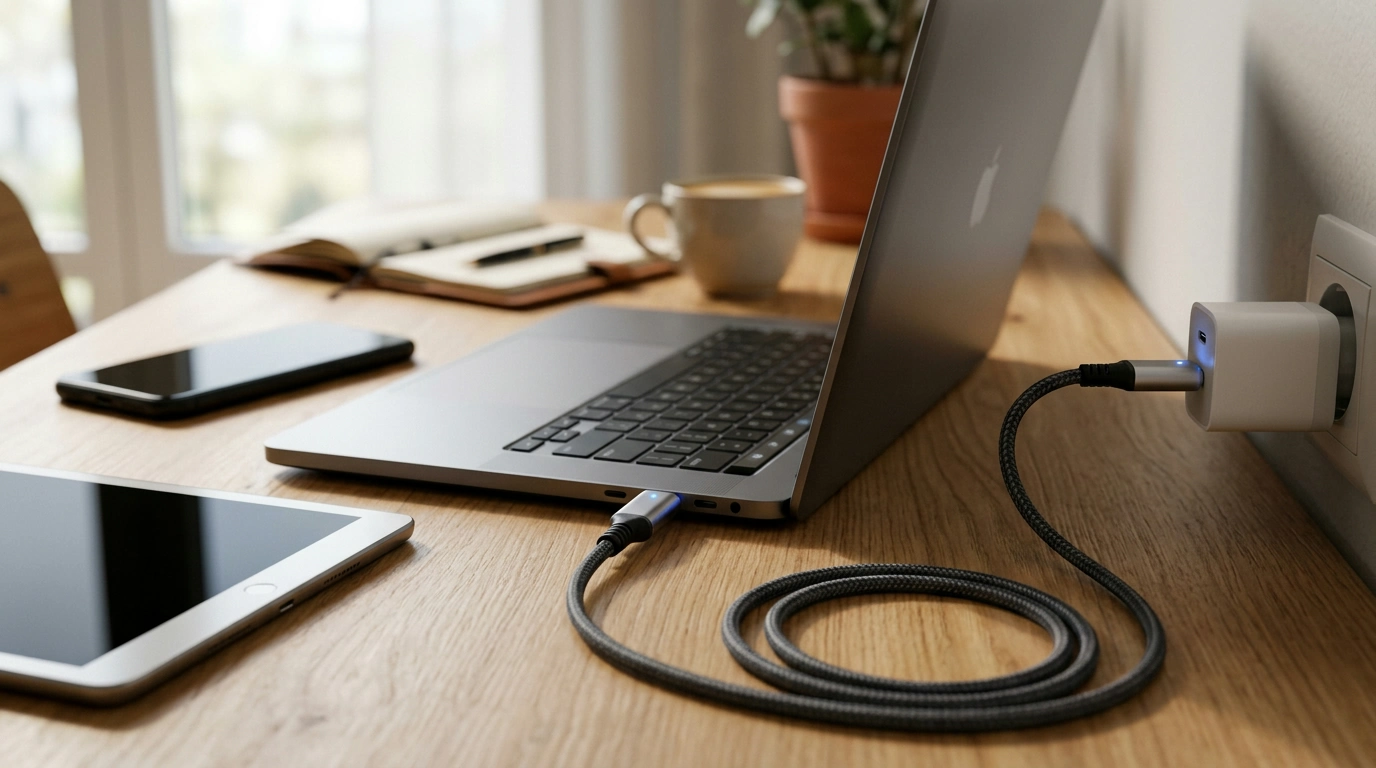 100W LED USB-C to USB-C PD Cable for MacBook & Samsung