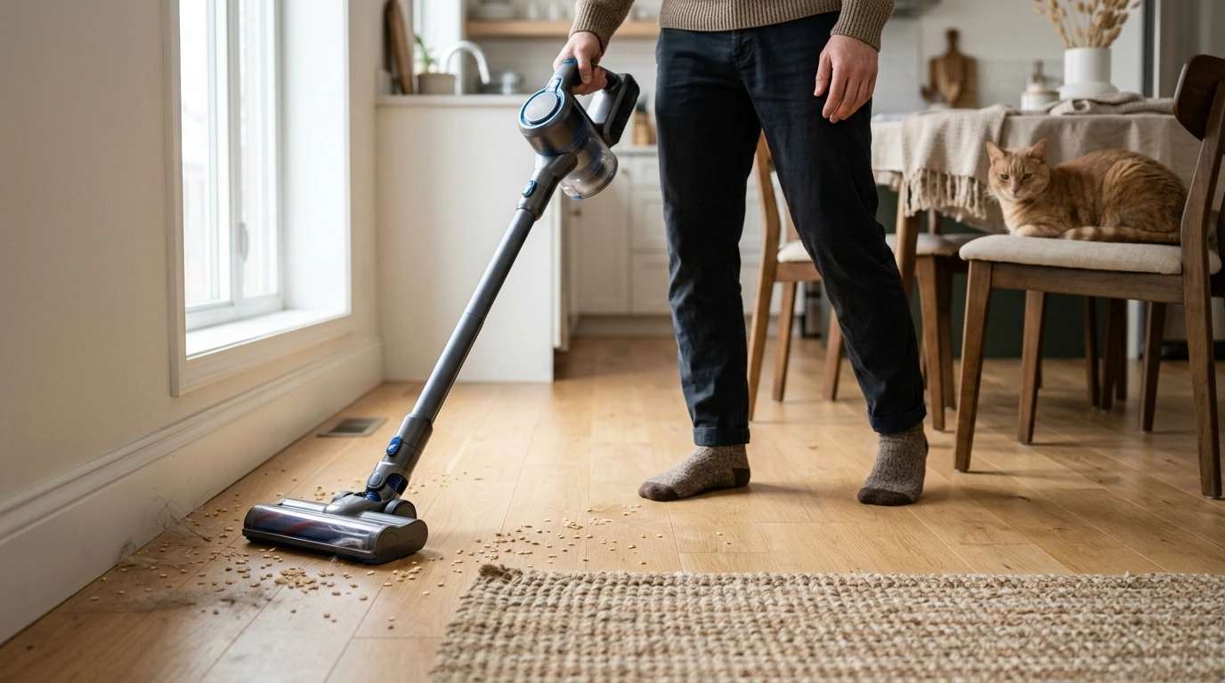 350W Cordless Stick Vacuum for Fast Daily Pickups