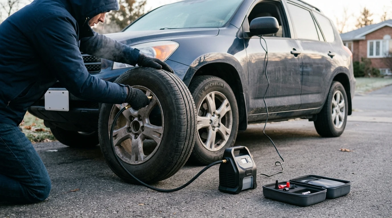 Portable Tire Inflator Air Compressor for Fast PSI Top-Ups
