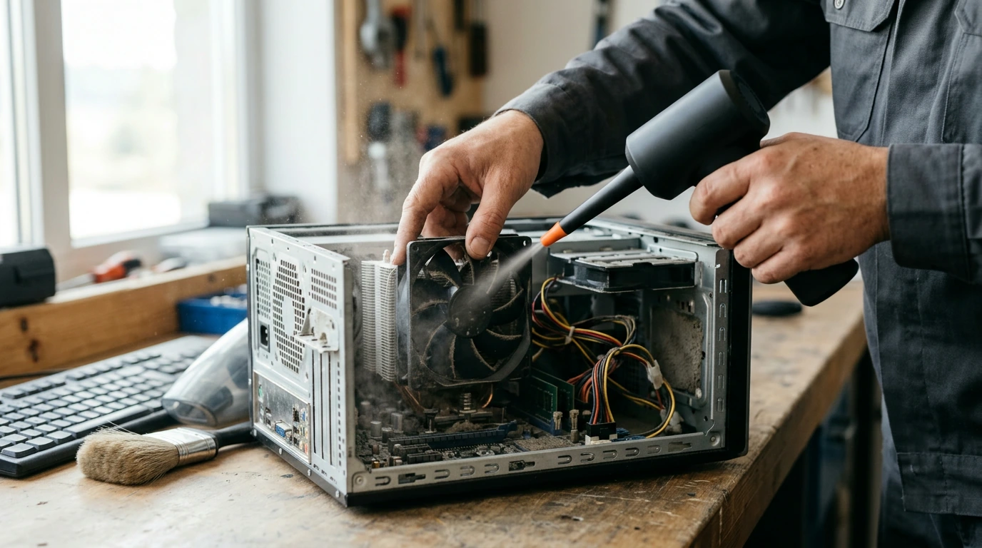 Powerful Cordless Air Duster: Clean PCs, Cars & Keyboards