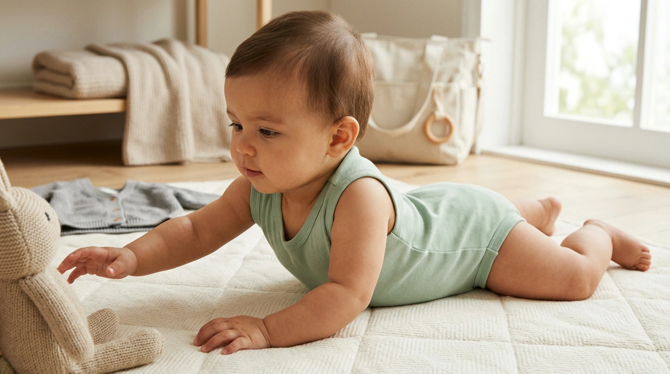 Sleeveless Cotton Bodysuit for Baby Girls: Soft & Cool