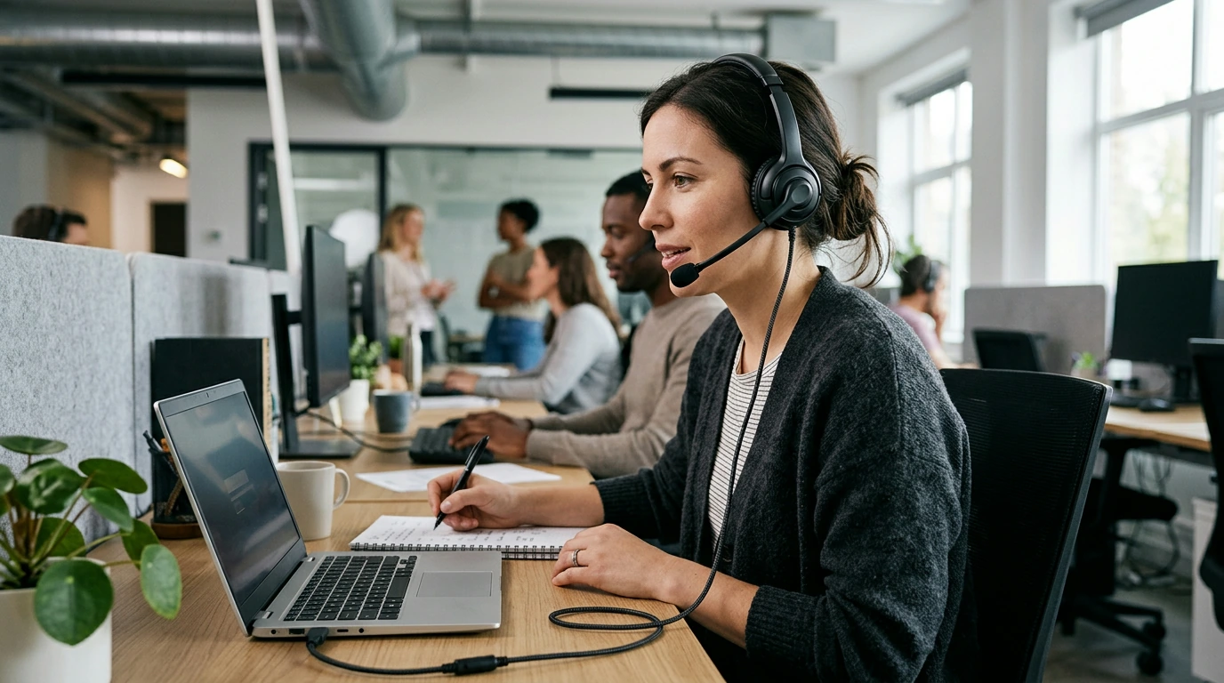 USB Wired Headset for Clear Calls on PC & Laptop