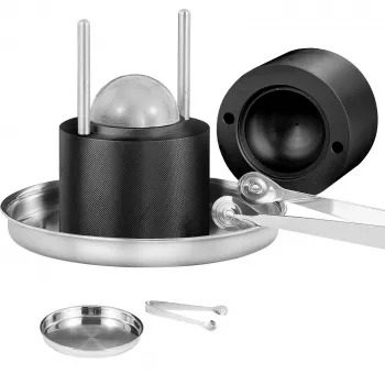 2.4-Inch Ice Ball Press Kit: Clear Spheres for Cocktails