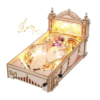 3D Wooden Pinball Puzzle: Build, Play & Display