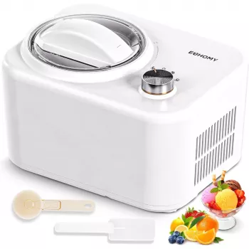 1-Quart Compressor Ice Cream Maker: 3 Modes + Keep Cool