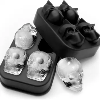 3D Skull Ice Cube Tray: Clear Ice for Cocktails
